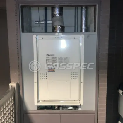 施工後の暖房熱源機（ノーリツ GTH-2454AW3H-H BL）