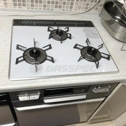 施工後のビルトインガスコンロ（リンナイ RS31AW36P49R7VW）
