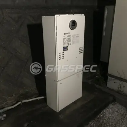 施工後の暖房熱源機（ノーリツ GTH-C2461AW6H-1 BL）