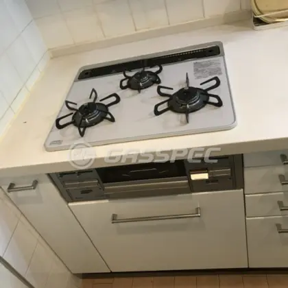 施工後のビルトインガスコンロ（パロマ PD-509WS-60CV）