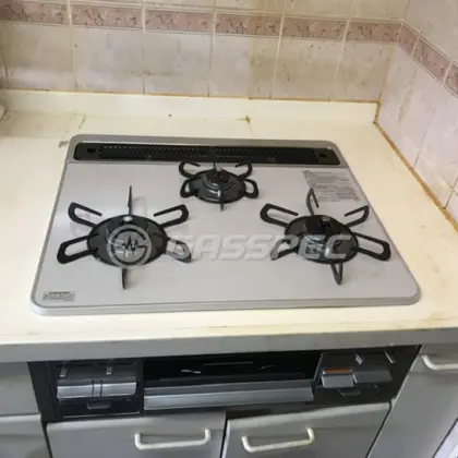 施工後のビルトインガスコンロ（パロマ PD-509WS-60CV）