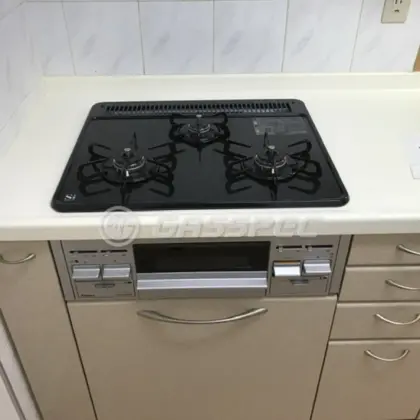 施工後のビルトインガスコンロ（パロマ PD-N36AS）