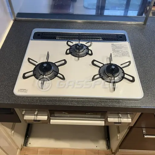 交換後のビルトインガスコンロ（パロマ PD-509WS-60CV）