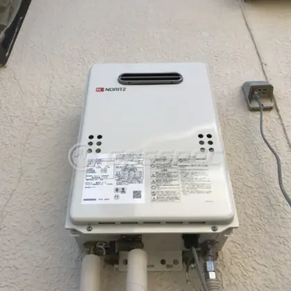 施工後の給湯器（ノーリツ GQ-1639WS-1）