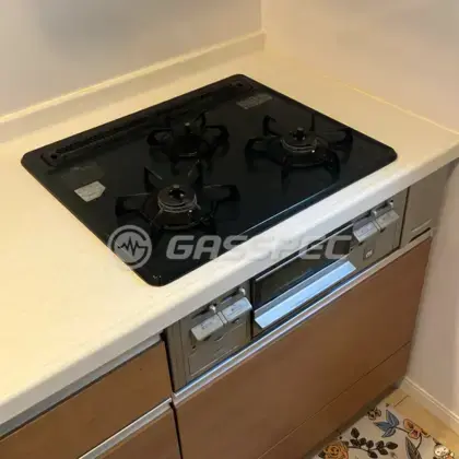 施工前のビルトインガスコンロ（H1G633A0RHV）