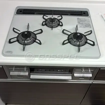 施工後のビルトインガスコンロ（パロマ PD-509WS-60CV）