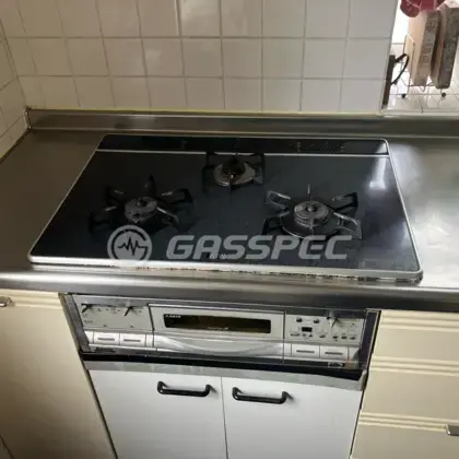 施工前のビルトインガスコンロ（RS78W2A2R）