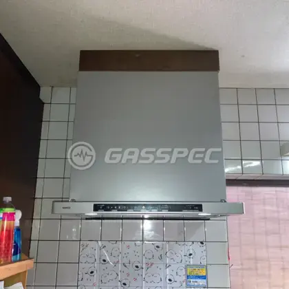 施工後のレンジフード（ノーリツ NFG6S25MSV）