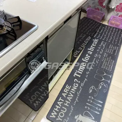 施工後のビルトイン食洗機（パナソニック NP-45BS1S）