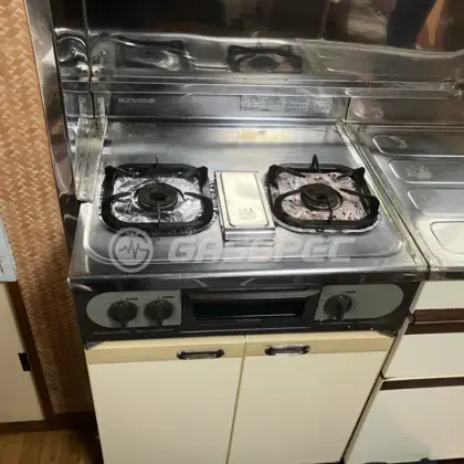 施工前のビルトインガスコンロ（G-213）