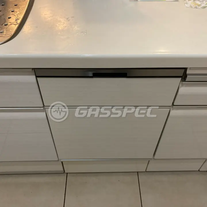 交換後のビルトイン食洗機（パナソニック NP-45BD1W）