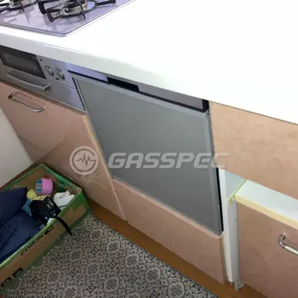施工後のビルトイン食洗機（パナソニック NP-45BS1S）