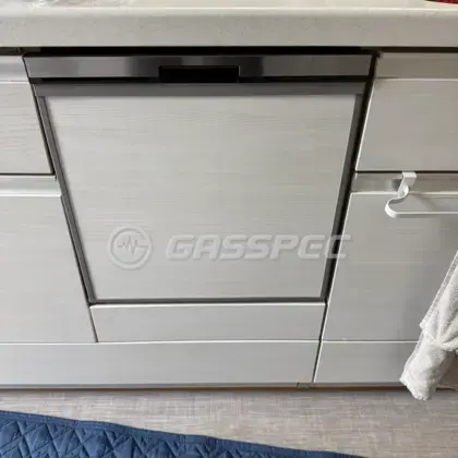 施工後のビルトイン食洗機（パナソニック NP-45BS1S）