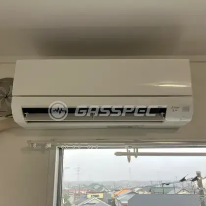施工後のエアコン（三菱 MSZ-GV3626-W）