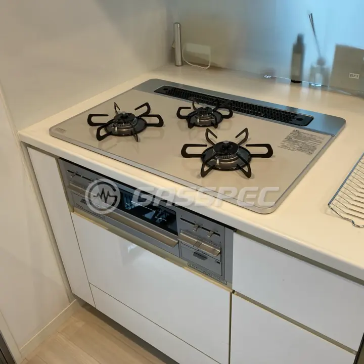 交換後のビルトインガスコンロ（パロマ PD-509WS-75CV）