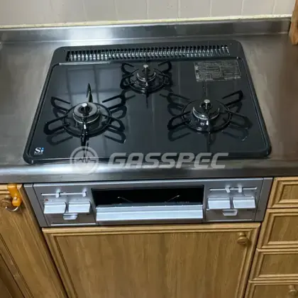 施工後のビルトインガスコンロ（パロマ PD-N36AS）