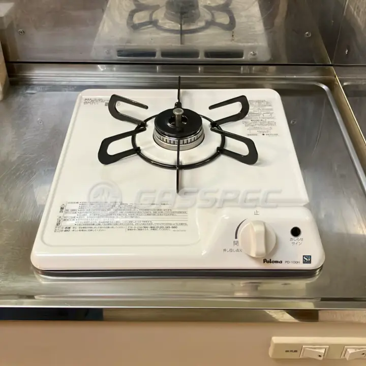 交換後のビルトインガスコンロ（パロマ PD-100H）