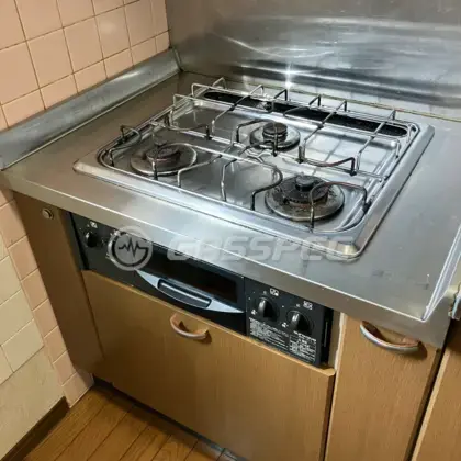 施工前のビルトインガスコンロ（SDG-311N）