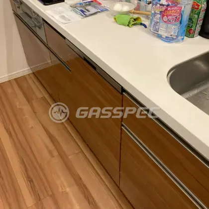 施工後のビルトイン食洗機（パナソニック NP-45BD1W）