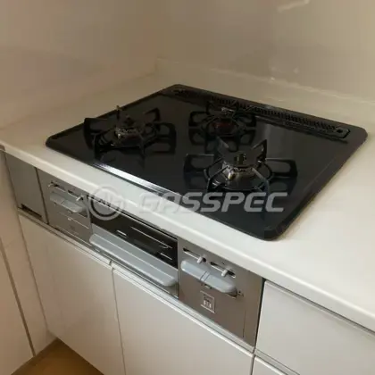 施工前のビルトインガスコンロ（KDG32N1SQ1SV）