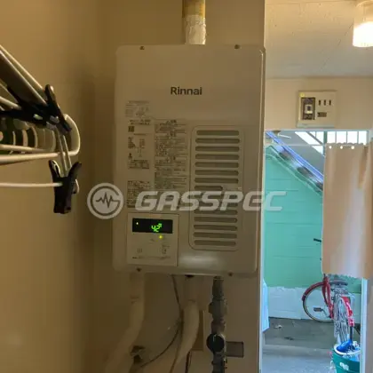 施工後の給湯器（リンナイ RUX-V1615SWFA(B)-E）
