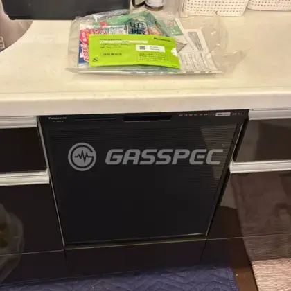 施工後のビルトイン食洗機（パナソニック NP-45RD9K）