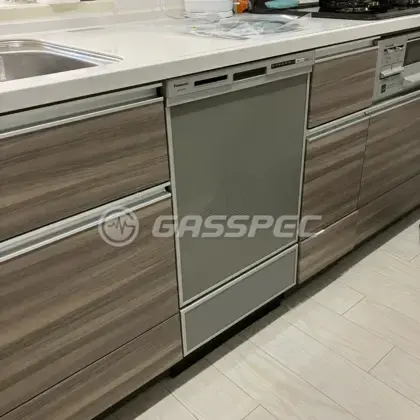 施工後のビルトイン食洗機（パナソニック NP-45RD9S）
