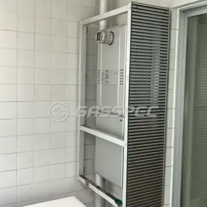 施工後の暖房熱源機（ノーリツ GTH-C2471AW6H-T BL）