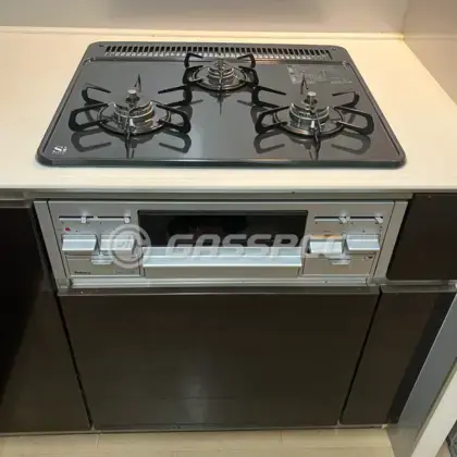 施工後のビルトインガスコンロ（パロマ PD-N36AS）