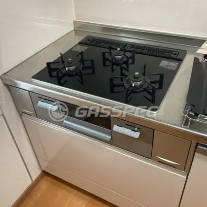 施工後のビルトインガスコンロ（ノーリツ N3WV6RWAP1SIC）