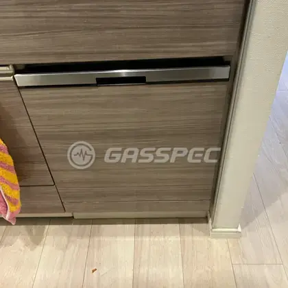施工後のビルトイン食洗機（パナソニック NP-45BS1W）
