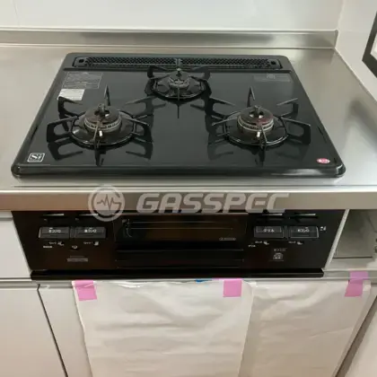 施工前のビルトインガスコンロ（DG32K1SR）