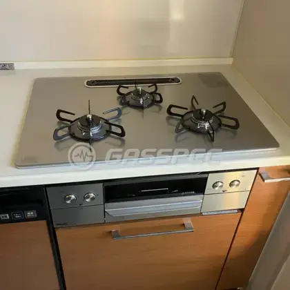 施工後のビルトインガスコンロ（パロマ PD-829WS-U75GH）