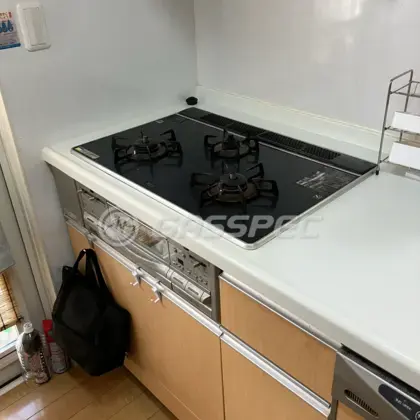 施工前のビルトインガスコンロ（RRB71W2A2R）