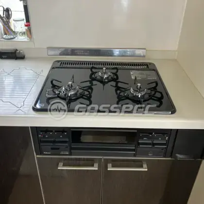 施工後のビルトインガスコンロ（パロマ PD-N36）