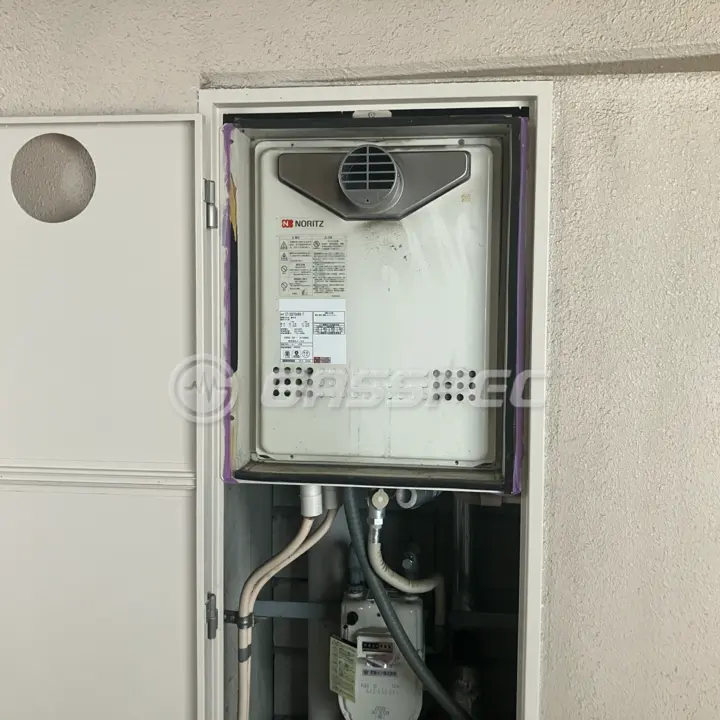 交換前の給湯器（ノーリツ GT-2027SAWX-T）