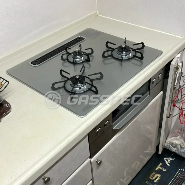 交換後のビルトインガスコンロ（パロマ PD-893WS-U60GH）