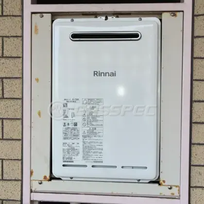 施工後の給湯器（リンナイ RUX-A1613W(A)）