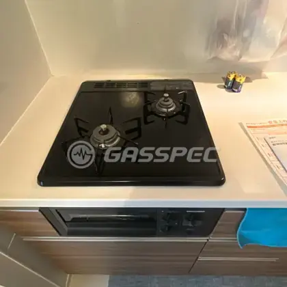 施工後のビルトインガスコンロ（ノーリツ N2G24KSPS）
