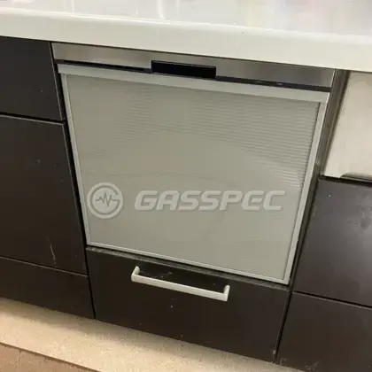 施工後のビルトイン食洗機（パナソニック NP-45BS1S）