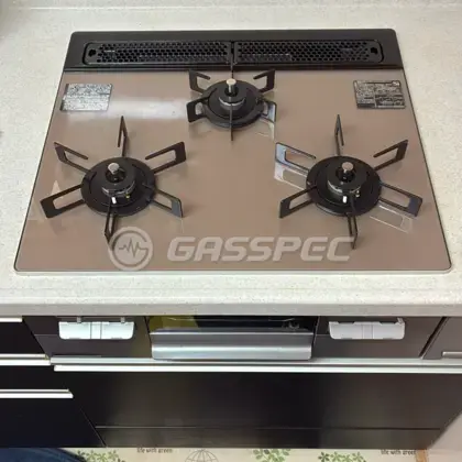 施工後のビルトインガスコンロ（ノーリツ N3WV6RWAP3SIC）