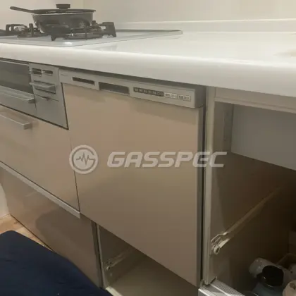 交換前のビルトイン食洗機