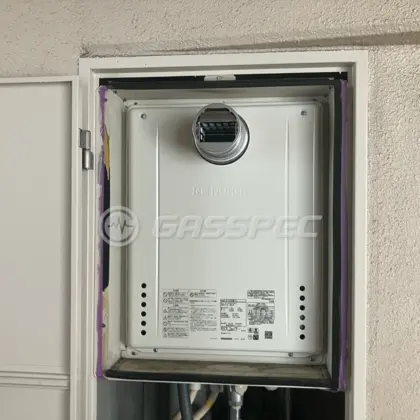 施工後の給湯器（ノーリツ GT-2070SAW-T-1 BL）