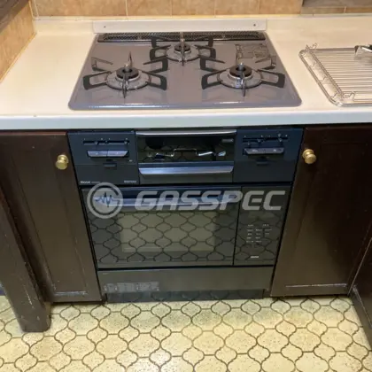 施工後のビルトインガスコンロ（リンナイ RS31W36H2RBW）