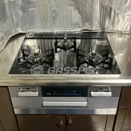 施工後のビルトインガスコンロ（ノーリツ N3WV6RWAP1SIC）
