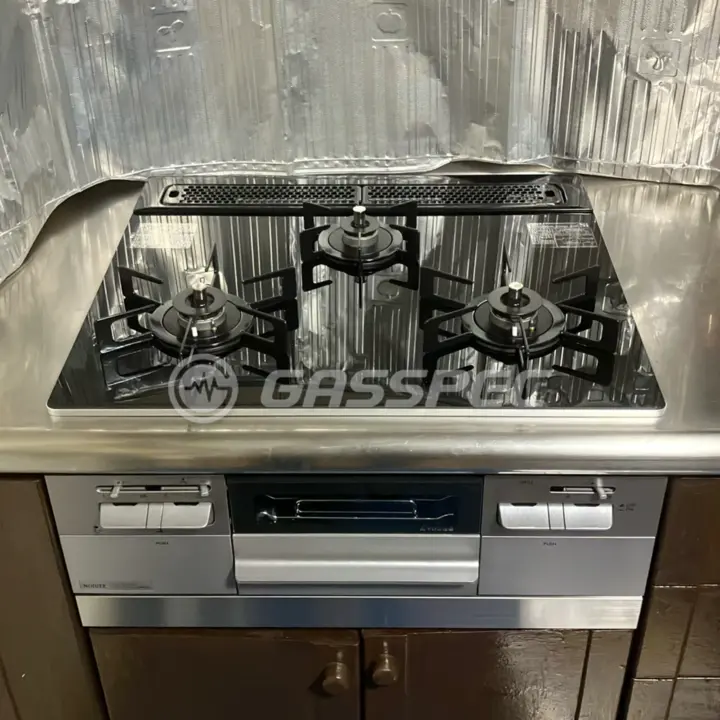交換後のビルトインガスコンロ（ノーリツ N3WV6RWAP1SIC）