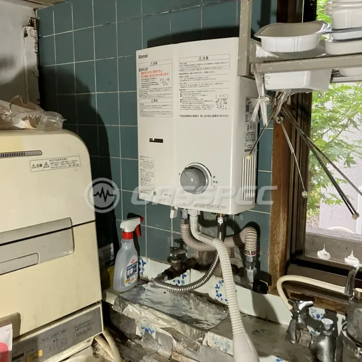 交換後の給湯器（リンナイ RUS-V51YTB(WH)）