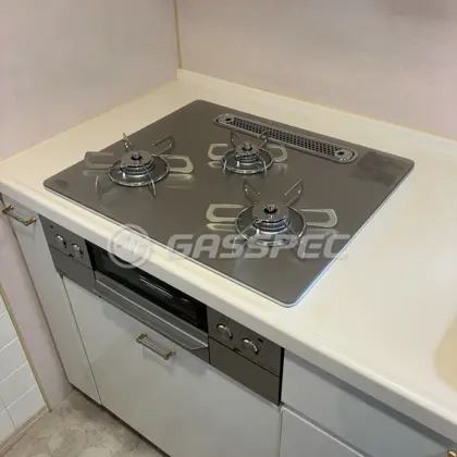 施工後のビルトインガスコンロ（パロマ PD-893WT-U60GH）
