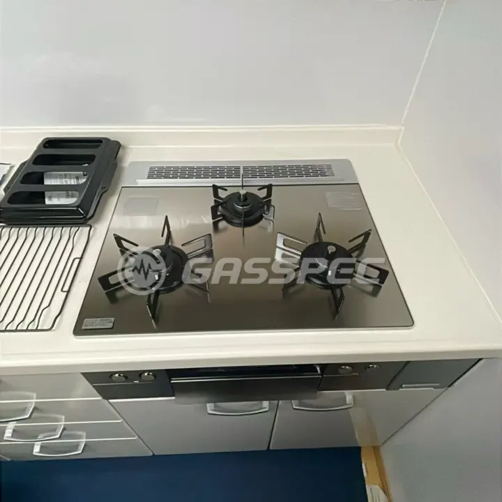交換後のビルトインガスコンロ（ノーリツ N3WU3PWASKSTEC）