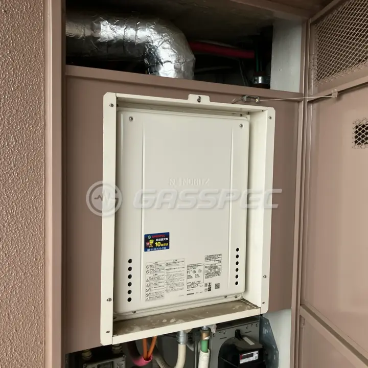交換後の給湯器（ノーリツ GT-2470SAW-H-1 BL）